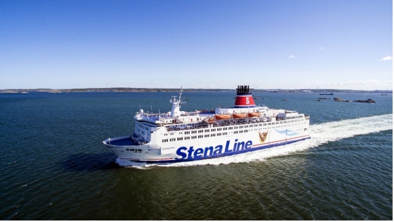 Stena Line ferry sailing on the sea